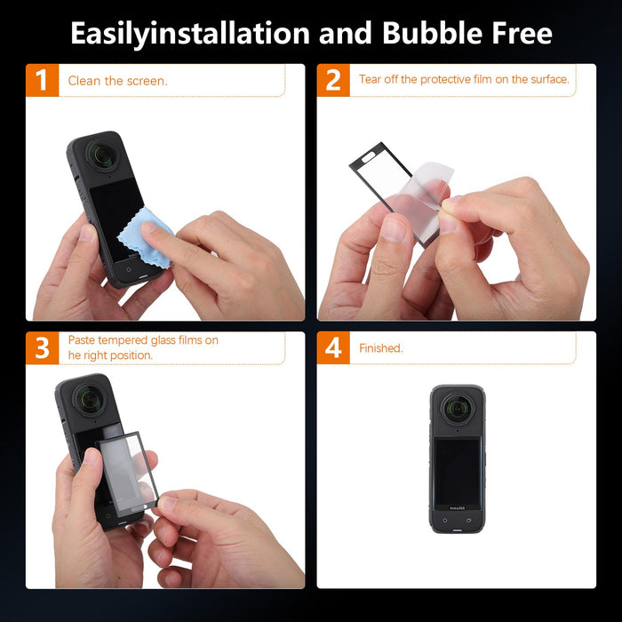 Screen Protector for Insta360 X5 Accessories (2 Pack)