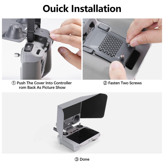 FPVtosky RC 2 Controller Sun Hood Cover for DJI Mini 4 Pro, DJI RC 2 Joysticks Protector for DJI Ari 3 Accessories, Dji Mini 4 Pro Drone Controller Screen Protection, DJI Mini 4 Pro Accessories