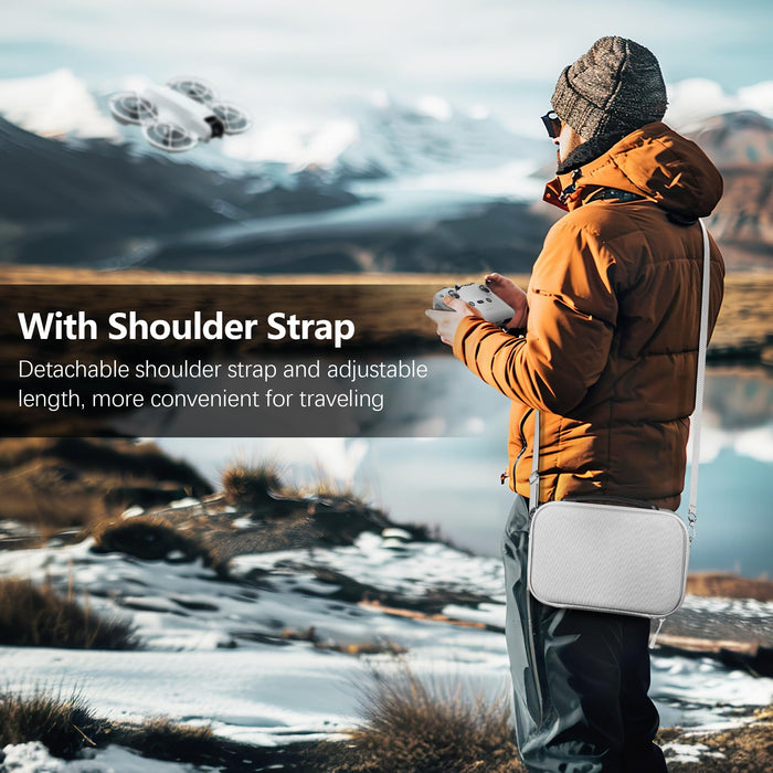 Carrying Case Drone Portable Bag for DJI Neo Fly More Combo Compact Bag with RC-N3 Storage Drone Accessories Gray