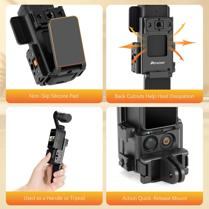 Metal Magnetic Mount Cage for DJI OSMO Pocket 3